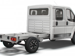 opel movano chassis truck crew cab 3450 wb 2022 3D 모델