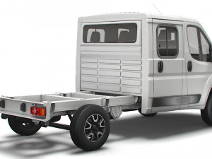 opel movano chassis truck crew cab 3450 wb 2022 3D Model