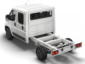opel movano chassis truck crew cab 3450 wb 2022 3D 모델