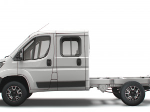 opel movano chassis truck crew cab 3450 wb 2022 3D 모델