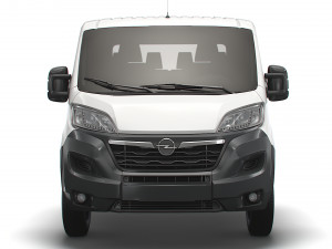 opel movano chassis truck crew cab 3450 wb 2022 3D 모델