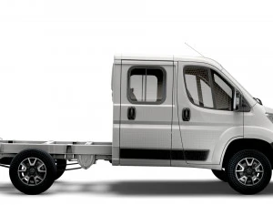 opel movano chassis truck crew cab 3450 wb 2022 3D Model