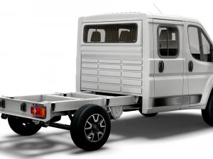 opel movano chassis truck crew cab 3450 wb 2022 3D Model
