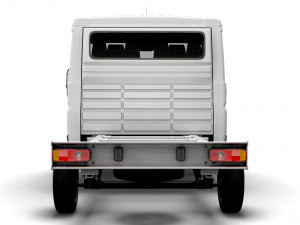 opel movano chassis truck crew cab 3450 wb 2022 3D 모델