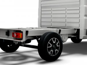opel movano chassis truck crew cab 3450 wb 2022 3D Model