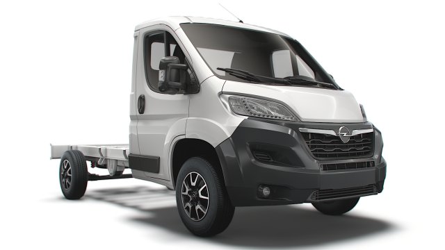 opel movano chassis truck single cab 3450wb 2022 Modello 3D .c4d .max .obj .3ds .fbx .stl .blend 