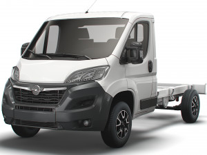opel movano chassis truck single cab 3450wb 2022 Modello 3D