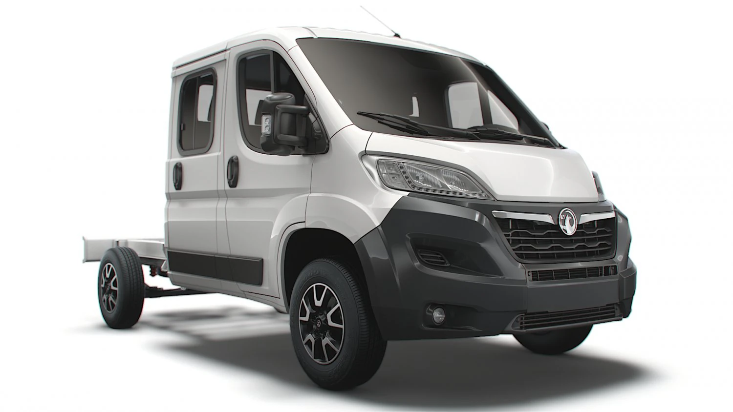 vauxhall movano chassis truck crew cab 3450 wb 2022 3D Model .c4d .max .obj .3ds .fbx .stl .blend 