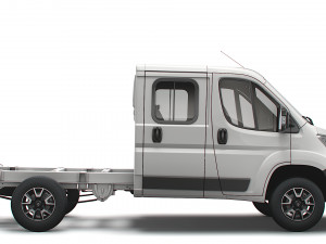 vauxhall movano chassis truck crew cab 3450 wb 2022 3D 모델