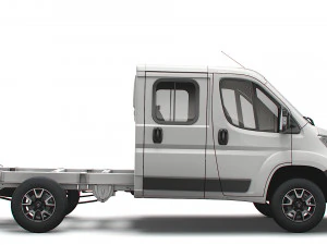 vauxhall movano chassis truck crew cab 3450 wb 2022 3D Model