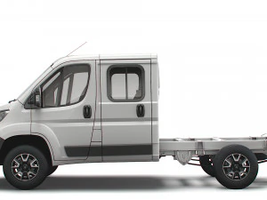 vauxhall movano chassis truck crew cab 3450 wb 2022 3D Model