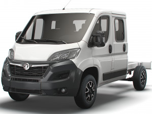 vauxhall movano chassis truck crew cab 3450 wb 2022 3D 모델