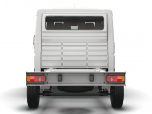 vauxhall movano chassis truck crew cab 3450 wb 2022 3D 모델