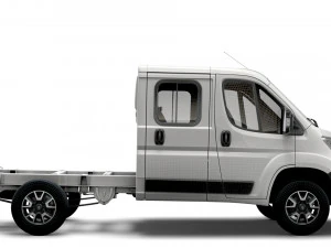 vauxhall movano chassis truck crew cab 3450 wb 2022 3D Model
