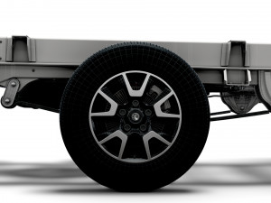 vauxhall movano chassis truck crew cab 3450 wb 2022 3D 모델