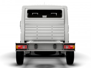 vauxhall movano chassis truck crew cab 3450 wb 2022 3D 모델