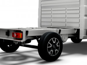 vauxhall movano chassis truck crew cab 3450 wb 2022 3D 모델