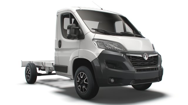 vauxhall movano chassis truck single cab 3450wb 2022 3D 模型 .c4d .max .obj .3ds .fbx .stl .blend