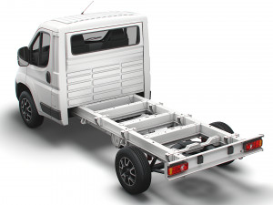 vauxhall movano chassis truck single cab 3450wb 2022 3D Model