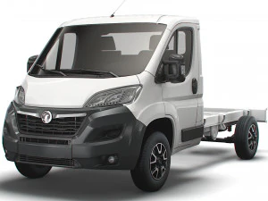 vauxhall movano chassis truck single cab 3450wb 2022 3D Model