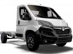 vauxhall movano chassis truck single cab 3450wb 2022 3D Model