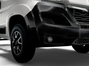 vauxhall movano chassis truck single cab 3450wb 2022 3D Model