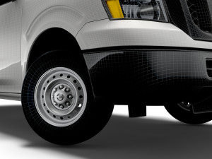 nissan nv cargo 1500v6 s 2022 3D Model