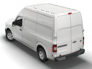 nissan nv cargo 2500hdv8 sv high roof 2022 3D Model