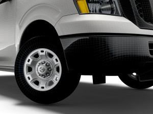 nissan nv cargo 2500hdv8 sv high roof 2022 Modello 3D