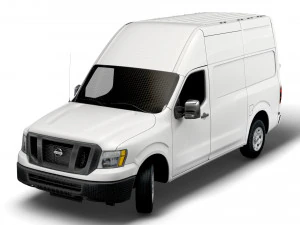 nissan nv cargo 2500hdv8 sv high roof 2022 3D Model