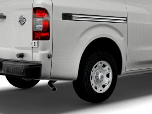 nissan nv cargo 2500hdv8 sv high roof 2022 3D Model