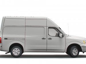 nissan nv cargo 3500hdv8 sl high roof 2022 3D Модель