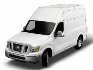 nissan nv cargo 3500hdv8 sl high roof 2022 3D Модель
