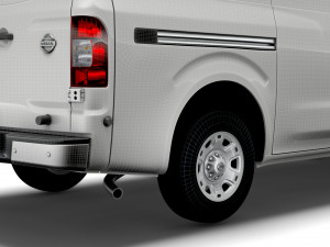 nissan nv cargo 3500hdv8 sl high roof 2022 3D Модель