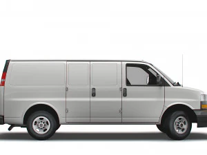 gmc savana cargo rwd 2500 van 2022 Modelo 3D