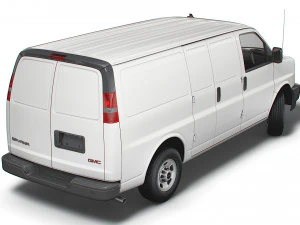gmc savana cargo rwd 2500 van 2022 Modelo 3D