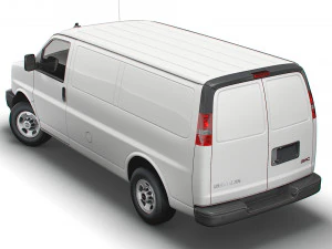 gmc savana cargo rwd 2500 van 2022 Modelo 3D