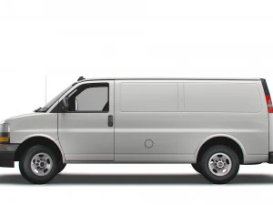 gmc savana cargo rwd 2500 van 2022 Modelo 3D