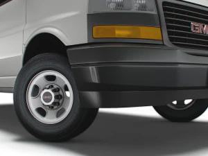 gmc savana cargo rwd 2500 van 2022 Modelo 3D