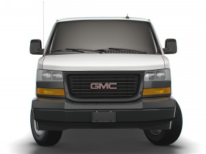 gmc savana cargo rwd 2500 van 2022 Modelo 3D