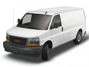 gmc savana cargo rwd 2500 van 2022 Modelo 3D