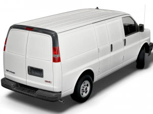 gmc savana cargo rwd 2500 van 2022 Modelo 3D