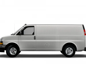 gmc savana cargo rwd 2500 van 2022 Modelo 3D
