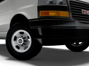 gmc savana cargo rwd 2500 van 2022 Modelo 3D