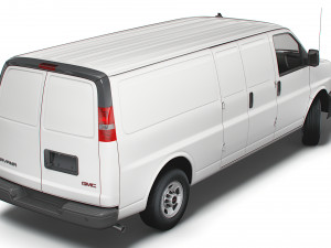 gmc savana cargo rwd 3500 extended van 2022 3D-Modell