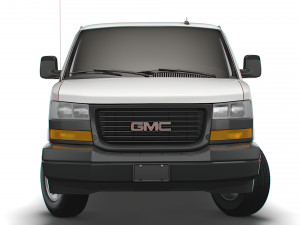 gmc savana cargo rwd 3500 extended van 2022 3D-Modell