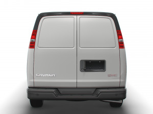 gmc savana cargo rwd 3500 extended van 2022 3D-Modell