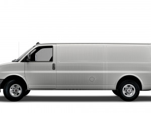 gmc savana cargo rwd 3500 extended van 2022 3D-Modell