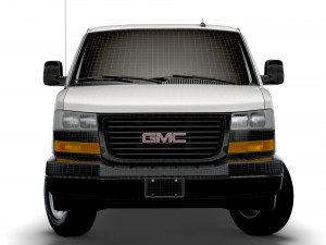 gmc savana cargo rwd 3500 extended van 2022 3D-Modell