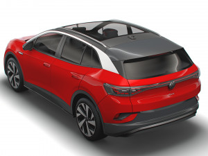 vw id 4 pro 2022 Modelo 3D